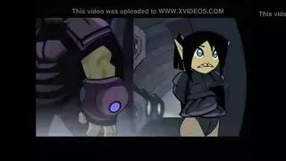 كرتون إباحي: جنس شرجي قاسٍ في غرفة التخزين