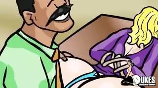 عاهرة المكتب الشقراء تأخذ عدة أعضاء عربية في مشهد جماعي